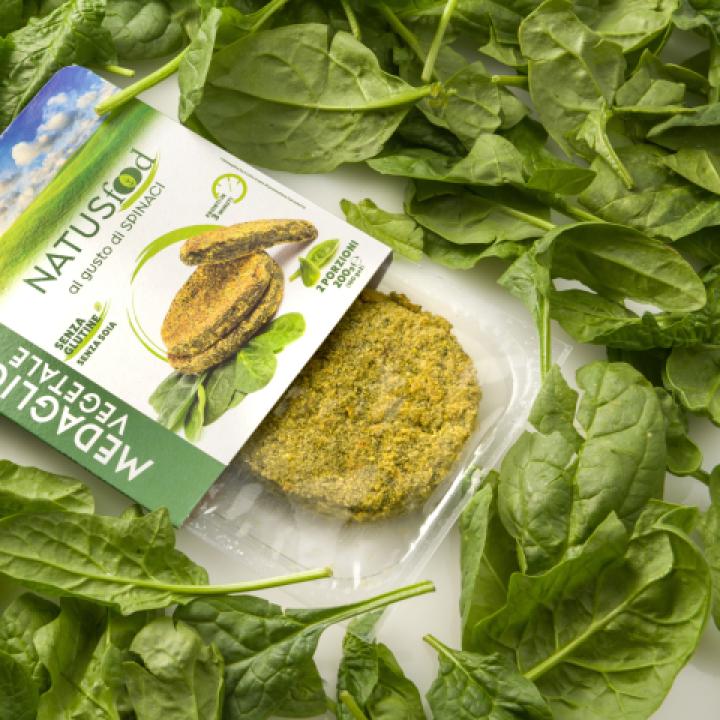 Natusfood medaglione vegetale al gusto di Spinaci